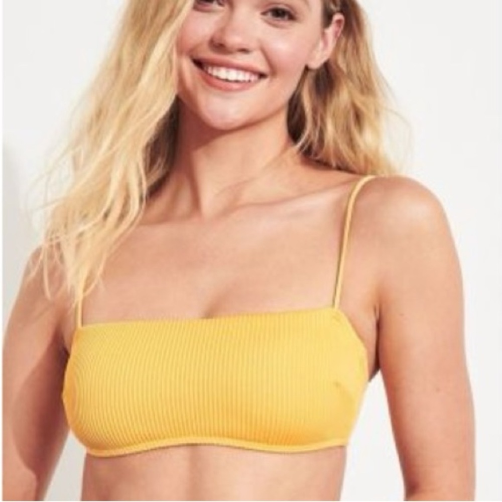 Hollister Bright Yellow Swim Top